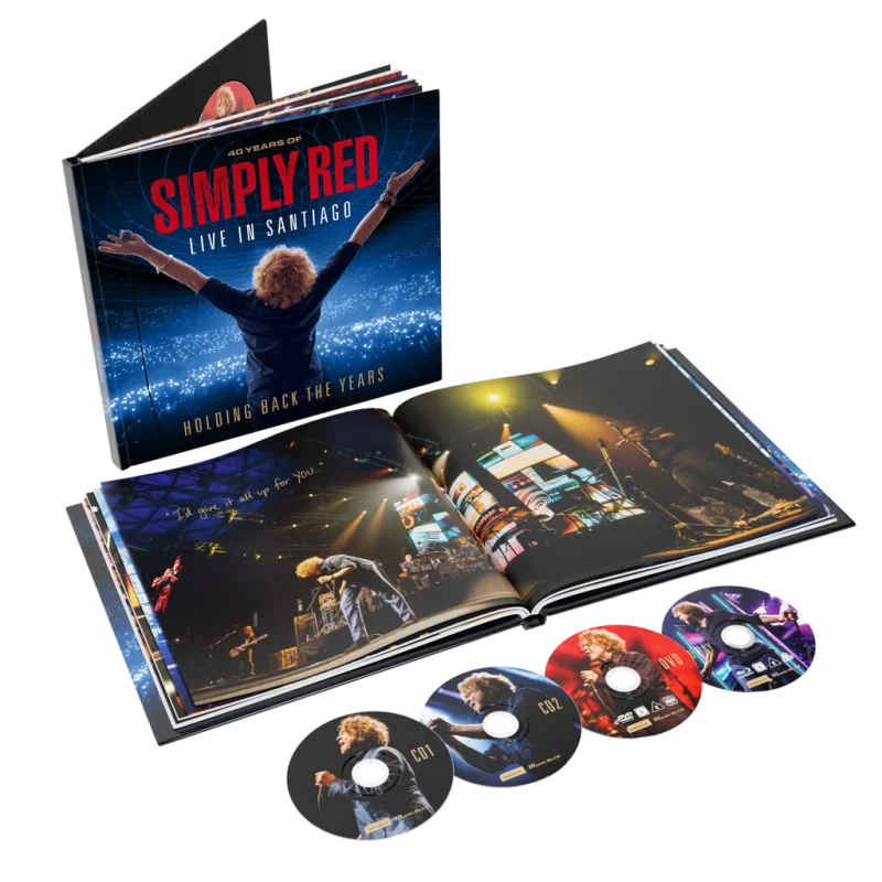 Holding Back The Years: 40 Years of Simply Red, Live in Santiago — Collectors Edition 4-disc artbook