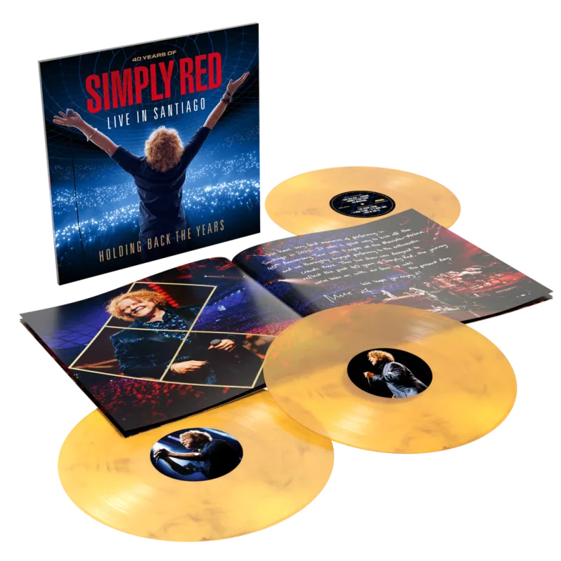 Holding Back The Years: 40 Years of Simply Red, Live in Santiago — Special Edition marble vinyl 3LP